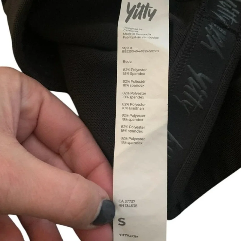 Yitty Shaping Bralette Small Black Nearly Naked Seamless Athleisure Sporty Lizzo
